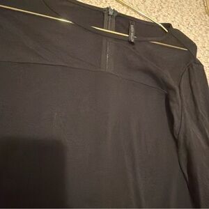 Karen Millen Top Black Women’s Size Uk 12 Us 8 Stretch Sheer Sleeves